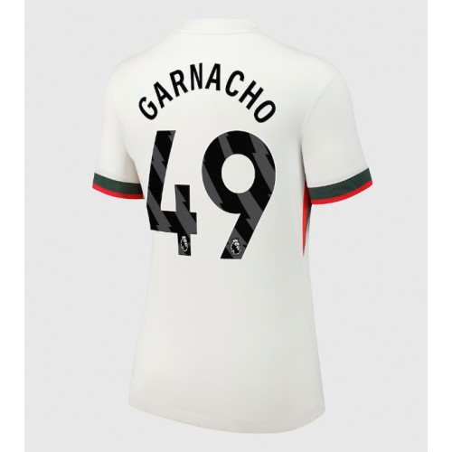 Echipament fotbal Chelsea Alejandro Garnacho #49 Tricou Deplasare 2025-26 pentru femei maneca scurta Echipament fotbal Chelsea Alejandro Garnacho #49 Tricou Deplasare 2025-26 pentru femei maneca scurta