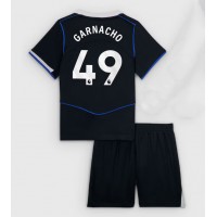 Echipament fotbal Chelsea Alejandro Garnacho #49 Tricou Treilea 2025-26 pentru copii maneca scurta (+ Pantaloni scurti)