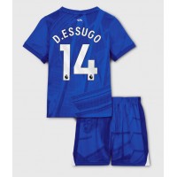 Echipament fotbal Chelsea Dario Essugo #14 Tricou Acasa 2025-26 pentru copii maneca scurta (+ Pantaloni scurti)