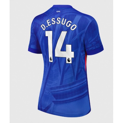 Echipament fotbal Chelsea Dario Essugo #14 Tricou Acasa 2025-26 pentru femei maneca scurta Echipament fotbal Chelsea Dario Essugo #14 Tricou Acasa 2025-26 pentru femei maneca scurta