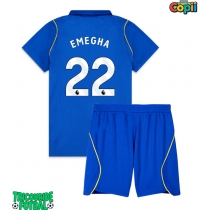 Echipament fotbal Chelsea Emmanuel Emegha #22 Tricou Acasa 2026-27 pentru copii maneca scurta (+ Pantaloni scurti)