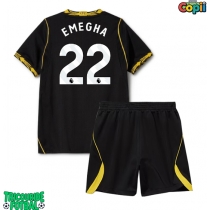 Echipament fotbal Chelsea Emmanuel Emegha #22 Tricou Deplasare 2026-27 pentru copii maneca scurta (+ Pantaloni scurti)