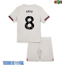 Echipament fotbal Chelsea Enzo Fernandez #8 Tricou Deplasare 2025-26 pentru copii maneca scurta (+ Pantaloni scurti)