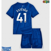 Echipament fotbal Chelsea Estevao Willian #41 Tricou Acasa 2025-26 pentru copii maneca scurta (+ Pantaloni scurti)