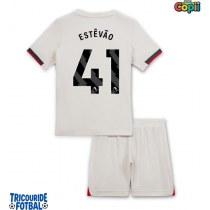 Echipament fotbal Chelsea Estevao Willian #41 Tricou Deplasare 2025-26 pentru copii maneca scurta (+ Pantaloni scurti)