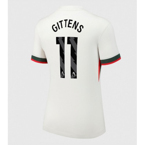 Echipament fotbal Chelsea Jamie Gittens #11 Tricou Deplasare 2025-26 pentru femei maneca scurta Echipament fotbal Chelsea Jamie Gittens #11 Tricou Deplasare 2025-26 pentru femei maneca scurta