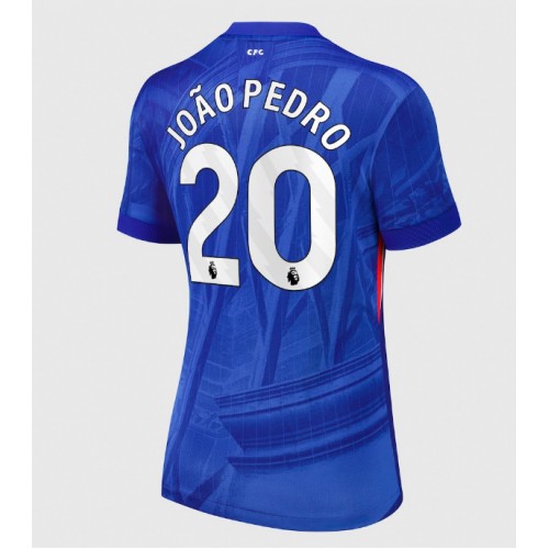Echipament fotbal Chelsea Joao Pedro #20 Tricou Acasa 2025-26 pentru femei maneca scurta Echipament fotbal Chelsea Joao Pedro #20 Tricou Acasa 2025-26 pentru femei maneca scurta