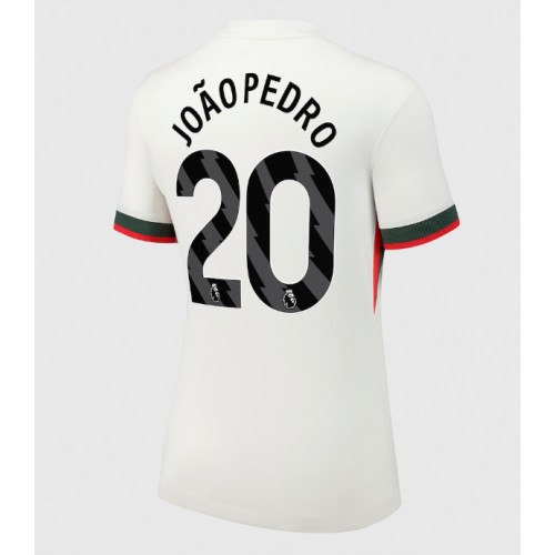 Echipament fotbal Chelsea Joao Pedro #20 Tricou Deplasare 2025-26 pentru femei maneca scurta Echipament fotbal Chelsea Joao Pedro #20 Tricou Deplasare 2025-26 pentru femei maneca scurta