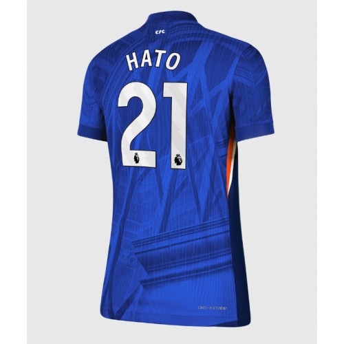 Echipament fotbal Chelsea Jorrel Hato #21 Tricou Acasa 2025-26 pentru femei maneca scurta Echipament fotbal Chelsea Jorrel Hato #21 Tricou Acasa 2025-26 pentru femei maneca scurta