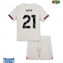 Echipament fotbal Chelsea Jorrel Hato #21 Tricou Deplasare 2025-26 pentru copii maneca scurta (+ Pantaloni scurti)
