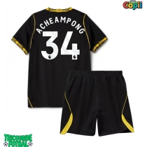 Echipament fotbal Chelsea Josh Acheampong #34 Tricou Deplasare 2026-27 pentru copii maneca scurta (+ Pantaloni scurti)