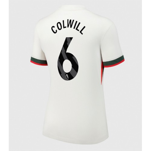Echipament fotbal Chelsea Levi Colwill #6 Tricou Deplasare 2025-26 pentru femei maneca scurta Echipament fotbal Chelsea Levi Colwill #6 Tricou Deplasare 2025-26 pentru femei maneca scurta