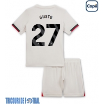 Echipament fotbal Chelsea Malo Gusto #27 Tricou Deplasare 2025-26 pentru copii maneca scurta (+ Pantaloni scurti)