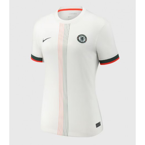 Echipament fotbal Chelsea Malo Gusto #27 Tricou Deplasare 2025-26 pentru femei maneca scurta Echipament fotbal Chelsea Malo Gusto #27 Tricou Deplasare 2025-26 pentru femei maneca scurta