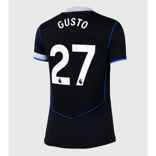 Echipament fotbal Chelsea Malo Gusto #27 Tricou Treilea 2025-26 pentru femei maneca scurta Echipament fotbal Chelsea Malo Gusto #27 Tricou Treilea 2025-26 pentru femei maneca scurta