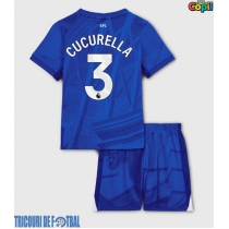 Echipament fotbal Chelsea Marc Cucurella #3 Tricou Acasa 2025-26 pentru copii maneca scurta (+ Pantaloni scurti)