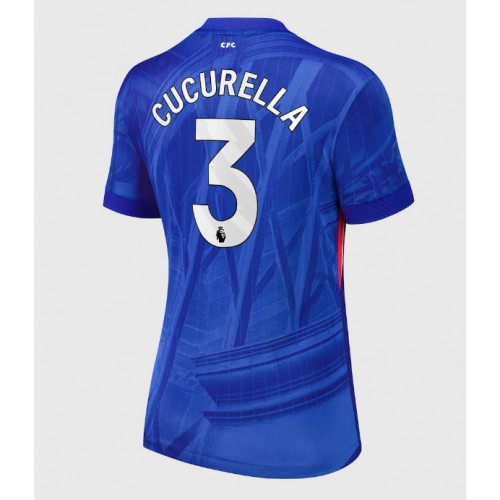 Echipament fotbal Chelsea Marc Cucurella #3 Tricou Acasa 2025-26 pentru femei maneca scurta Echipament fotbal Chelsea Marc Cucurella #3 Tricou Acasa 2025-26 pentru femei maneca scurta