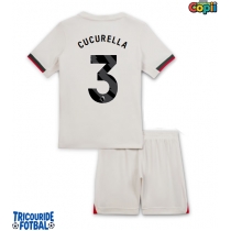 Echipament fotbal Chelsea Marc Cucurella #3 Tricou Deplasare 2025-26 pentru copii maneca scurta (+ Pantaloni scurti)