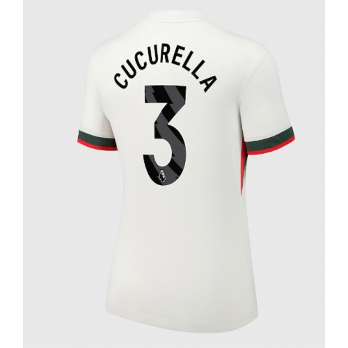 Echipament fotbal Chelsea Marc Cucurella #3 Tricou Deplasare 2025-26 pentru femei maneca scurta Echipament fotbal Chelsea Marc Cucurella #3 Tricou Deplasare 2025-26 pentru femei maneca scurta