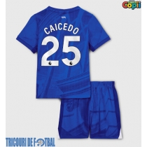 Echipament fotbal Chelsea Moises Caicedo #25 Tricou Acasa 2025-26 pentru copii maneca scurta (+ Pantaloni scurti)