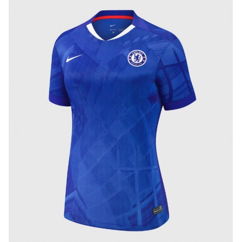 Echipament fotbal Chelsea Moises Caicedo #25 Tricou Acasa 2025-26 pentru femei maneca scurta Echipament fotbal Chelsea Moises Caicedo #25 Tricou Acasa 2025-26 pentru femei maneca scurta
