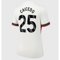 Echipament fotbal Chelsea Moises Caicedo #25 Tricou Deplasare 2025-26 pentru femei maneca scurta