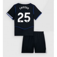 Echipament fotbal Chelsea Moises Caicedo #25 Tricou Treilea 2025-26 pentru copii maneca scurta (+ Pantaloni scurti)