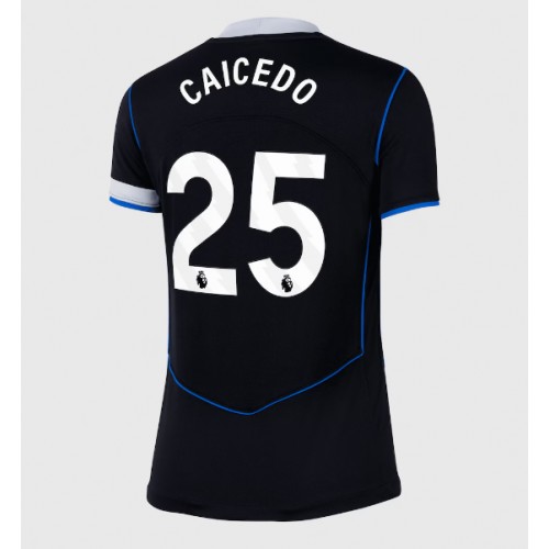 Echipament fotbal Chelsea Moises Caicedo #25 Tricou Treilea 2025-26 pentru femei maneca scurta Echipament fotbal Chelsea Moises Caicedo #25 Tricou Treilea 2025-26 pentru femei maneca scurta