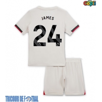 Echipament fotbal Chelsea Reece James #24 Tricou Deplasare 2025-26 pentru copii maneca scurta (+ Pantaloni scurti)