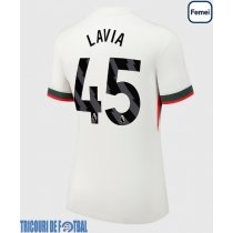 Echipament fotbal Chelsea Romeo Lavia #45 Tricou Deplasare 2025-26 pentru femei maneca scurta
