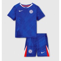 Echipament fotbal Chelsea Tricou Acasa 2025-26 pentru copii maneca scurta (+ Pantaloni scurti)