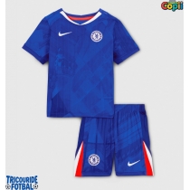 Echipament fotbal Chelsea Tricou Acasa 2025-26 pentru copii maneca scurta (+ Pantaloni scurti)