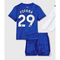 Echipament fotbal Chelsea Wesley Fofana #29 Tricou Acasa 2025-26 pentru copii maneca scurta (+ Pantaloni scurti)