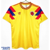 Echipament fotbal Colombia 1990 Tricou Retro Acasa maneca scurta
