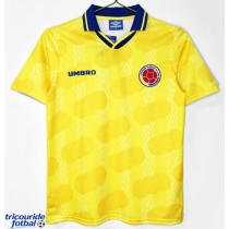 Echipament fotbal Colombia 1995 Tricou Retro Acasa maneca scurta