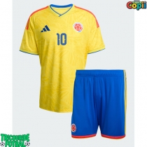 Echipament fotbal Columbia James Rodriguez #10 Tricou Acasa Mondial 2026 pentru copii maneca scurta (+ Pantaloni scurti)