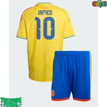 Echipament fotbal Columbia James Rodriguez #10 Tricou Acasa Mondial 2026 pentru copii maneca scurta (+ Pantaloni scurti)