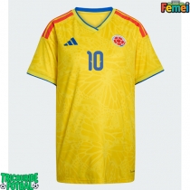 Echipament fotbal Columbia James Rodriguez #10 Tricou Acasa Mondial 2026 pentru femei maneca scurta