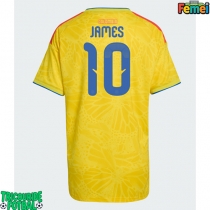 Echipament fotbal Columbia James Rodriguez #10 Tricou Acasa Mondial 2026 pentru femei maneca scurta
