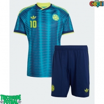 Echipament fotbal Columbia James Rodriguez #10 Tricou Deplasare Mondial 2026 pentru copii maneca scurta (+ Pantaloni scurti)