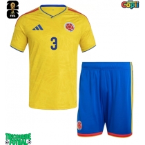Echipament fotbal Columbia Jhon Lucumi #3 Tricou Acasa Mondial 2026 pentru copii maneca scurta (+ Pantaloni scurti)