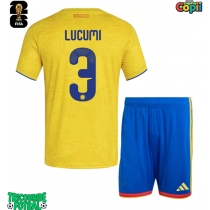 Echipament fotbal Columbia Jhon Lucumi #3 Tricou Acasa Mondial 2026 pentru copii maneca scurta (+ Pantaloni scurti)