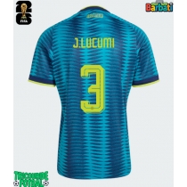 Echipament fotbal Columbia Jhon Lucumi #3 Tricou Deplasare Mondial 2026 maneca scurta