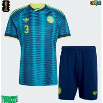 Echipament fotbal Columbia Jhon Lucumi #3 Tricou Deplasare Mondial 2026 pentru copii maneca scurta (+ Pantaloni scurti)