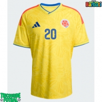 Echipament fotbal Columbia Juan Fernando Quintero #20 Tricou Acasa Mondial 2026 maneca scurta