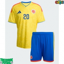 Echipament fotbal Columbia Juan Fernando Quintero #20 Tricou Acasa Mondial 2026 pentru copii maneca scurta (+ Pantaloni scurti)