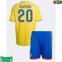 Echipament fotbal Columbia Juan Fernando Quintero #20 Tricou Acasa Mondial 2026 pentru copii maneca scurta (+ Pantaloni scurti)
