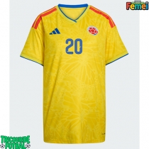 Echipament fotbal Columbia Juan Fernando Quintero #20 Tricou Acasa Mondial 2026 pentru femei maneca scurta