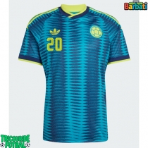 Echipament fotbal Columbia Juan Fernando Quintero #20 Tricou Deplasare Mondial 2026 maneca scurta