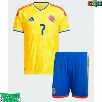 Echipament fotbal Columbia Luis Diaz #7 Tricou Acasa Mondial 2026 pentru copii maneca scurta (+ Pantaloni scurti)